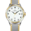 Montre homme Certus bicolore extensible fond blanc