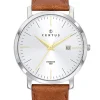 Montre homme Certus bracelet cuir brun