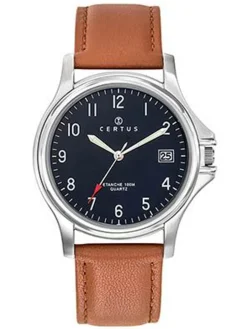 Montre homme Certus cuir marron