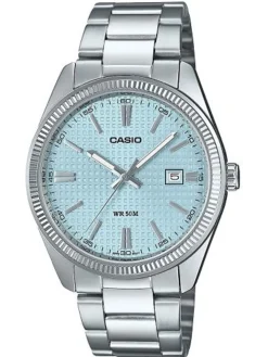 Montre homme Edifice acier cadran bleu clair