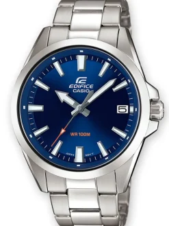 Montre homme Edifice tout acier fond bleu EFV-100D-2AVUEF