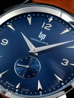 Montre homme LIP HIMALAYA acier fond bleu 671543