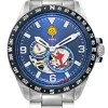 Montre homme Patrouille de France automatique acier fond bleu