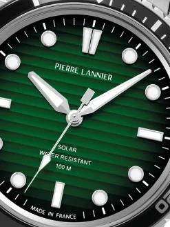 Montre homme solaire cadran vert Pierre Lannier 244H171
