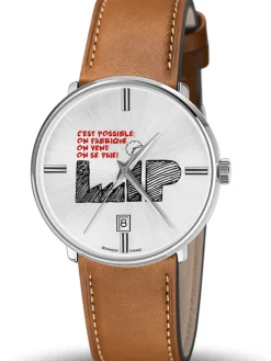 Montre LIP c'est possible cuir marron