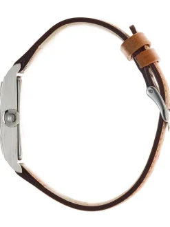 Montre LIP CHURCHILL T18 acier cuir marron clair 671015