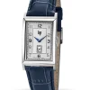 Montre Lip Churchill T24 bracelet cuir bleu