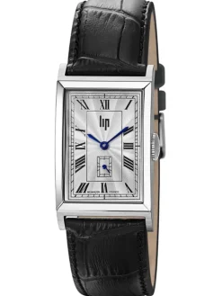 Montre LIP CHURCHILL T24 chiffres romains cuir noir