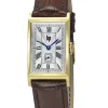 Montre Lip Churchill T18 vintage chiffres romains cuir brun