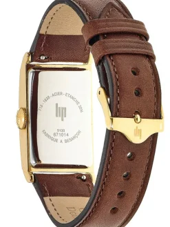 Montre Lip Churchill T18 vintage cuir marron clair 671014