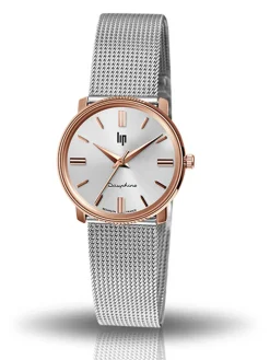 Montre LIP DAUPHINE acier argenté et doré
