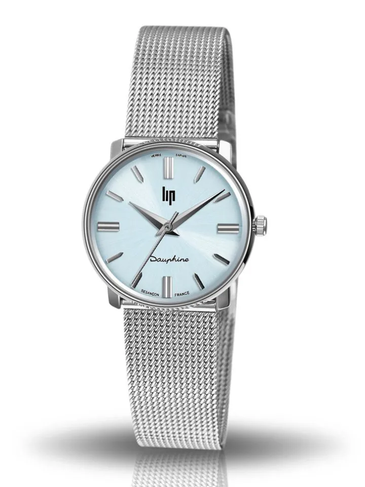 Montre LIP DAUPHINE acier argenté