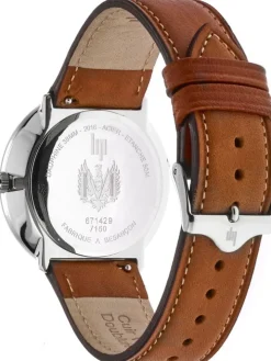 Montre LIP DAUPHINE cuir marron 671422