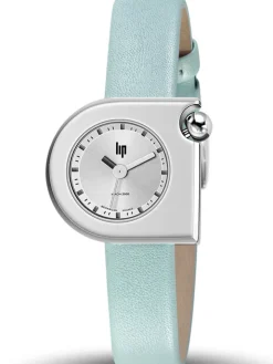 Montre LIP Mach 2000 Art Déco Cuir vert d'eau 671161