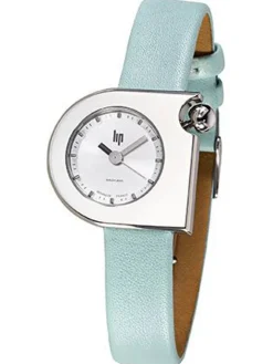 Montre LIP Mach 2000 Art Déco Cuir vert d'eau 671161