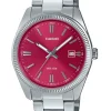Montre mixte Edifice acier cadran rose