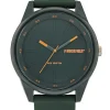 Montre plastique Ruckfield bracelet vert et orange