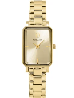 Montre rectangulaire femme Pierre Lannier dorée 007J542