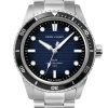 Montre solaire homme Pierre Lannier cadran bleu 244H161