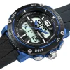 Montre sport double affichage Ruckfield bleu noir 685089