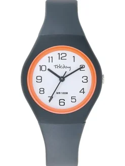 Montre Tekday grise et orange