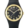Montre Tekday noire et dorée